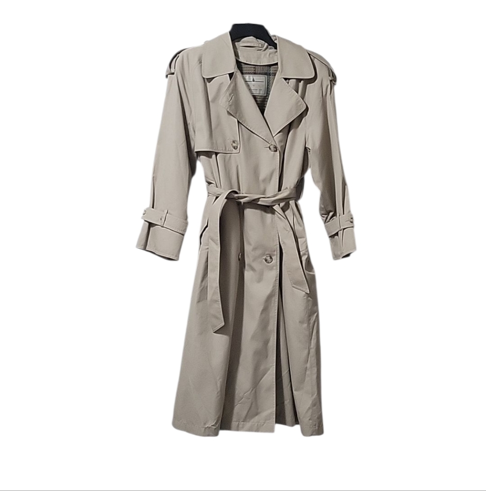 Towne From London Fog Women's Trench Coat Size 6 PET